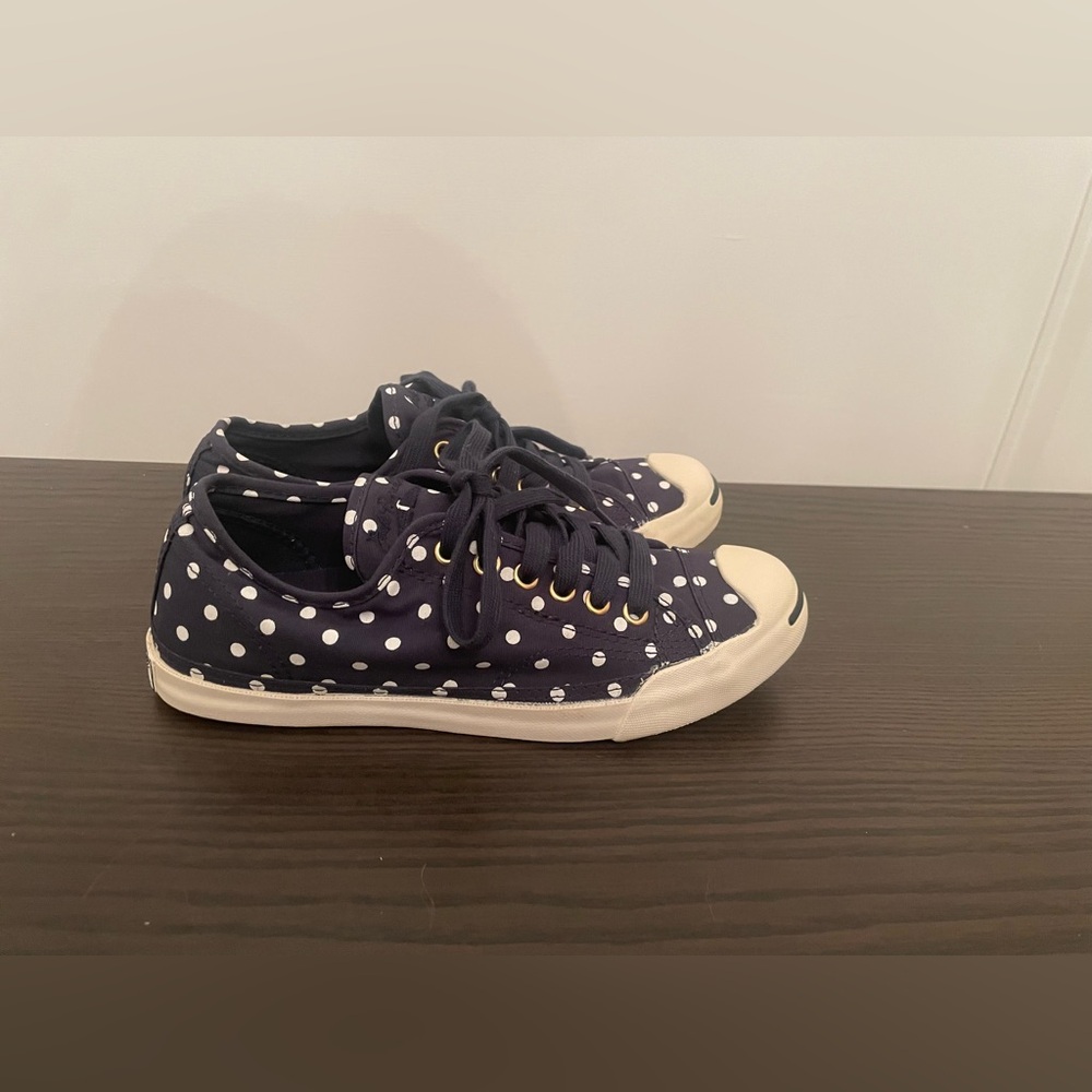 Converse Jack Purcell Canvas Polka Dot Sneakers - Picture 3 of 7